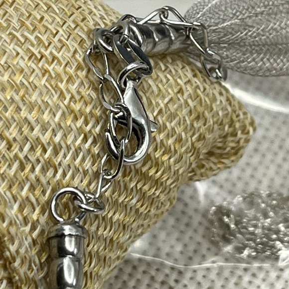 Vintage Milor Italy 925 Sterling Silver Mesh Collar Necklace 16-18" Adjustable - Picture 15 of 17